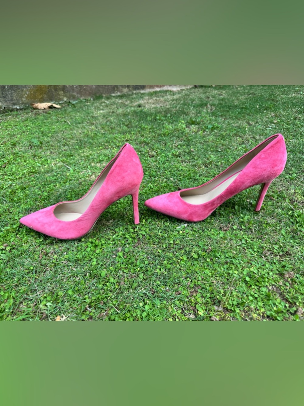 Sam Edelman Hazel Pointed Toe Pump Suede Pink Size 10 - Picture 4 of 7